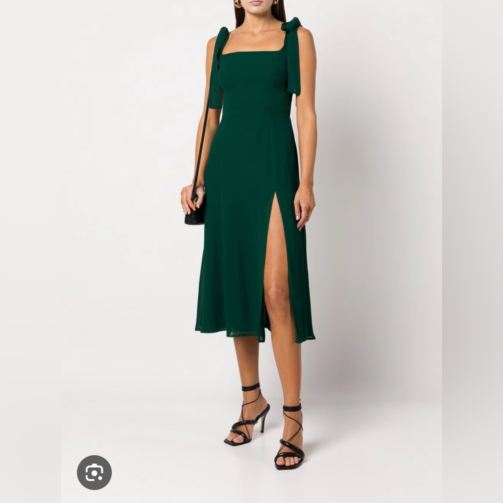 REFORMATION Twilight Dress in Emerald💚 - Picture 6 of 11